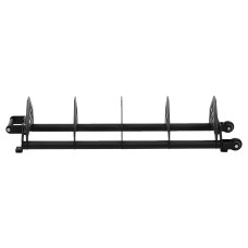 Стійка горизонтальна для бамперних дисків пересувна Mdbuddy Bumper Plate Rack 1300x300x260мм, чорний, код: TA-1691