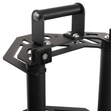 Стійка горизонтальна для бамперних дисків пересувна Mdbuddy Bumper Plate Rack 1300x300x260мм, чорний, код: TA-1691