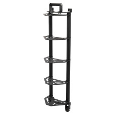 Стійка горизонтальна для бамперних дисків пересувна Mdbuddy Bumper Plate Rack 1300x300x260мм, чорний, код: TA-1691