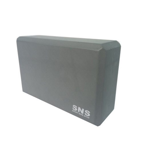 Блок для йоги SNS YJ-K225х145х75 мм, сірий, код: 00001-SNS