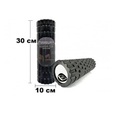 Масажний ролер EasyFit Grid Roller Mini 300х100 мм, чорний, код: EF-2017-BK-EF