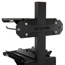 Стелаж модульний для інвентаря кросфіт LiveUp 550x600x1800мм, чорний, код: LP8875