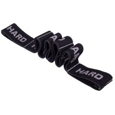 Стрічковий еспандер FitGo Hard 90х5 см чорний-сірий, код: FI-6345-C_BKGR