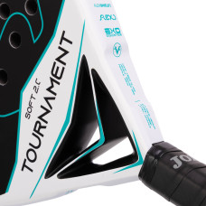 Ракетка для падел-тенісу Padel Joma Tournament Soft білий-зелений, код: 401578-204-S52