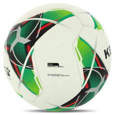 М"яч футбольний Kelme Vortex 21.1 №4 PU, білий-зелений, код: 8101QU5003-9127-4-S52