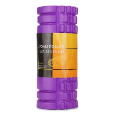 Масажний ролик Cornix EVA 330x140 мм (валик, роллер) Violet, код: XR-0032