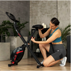 Велотренажер Hop-Sport HS-3020X Quest X-Bike чорно-червоний, код: 5902308232501