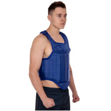 Захист корпусу Fitbox (жилет) для єдиноборств S синій, код: BO-0401_SBL