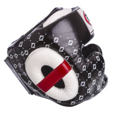 Шолом боксерський з повним захистом шкіряний Fairtex XL чорний, код: HG10_XLBK-S52