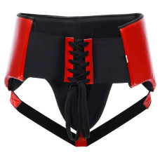 Захист паху чоловічий з високим поясом Twins XL, червоний код: TW-0139_XLR