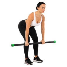 Бодібар Zelart Body Bar 8 кг, чорний-зелений, код: FI-4776-8