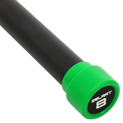 Бодібар Zelart Body Bar 8 кг, чорний-зелений, код: FI-4776-8