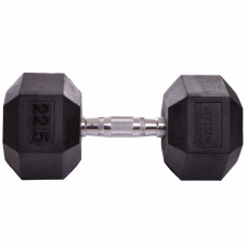 Гантель цільна шестигранна гексагональна Zelart 1х22,5 кг, код: TA-5159-22_5