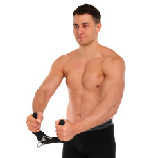 Рукоятка для тяги з вузьким хватом Mdbuddy Pull Down Handle нековзне покриття 250х120х130 мм, чорний, код: TA-5388