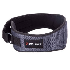 Пояс атлетичний посилений регульований Zelart S сірий, код: SB-165411_S-S52