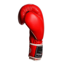 Боксерські рукавиці PowerPlay червоні 14 унцій, код: PP_3018_14oz_Red
