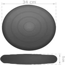 Балансувальна масажна подушка гладка EasyFit Balance Cushion, сірий, код: EF-3164-G-EF