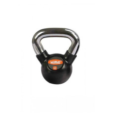 Гиря LiveUp Rubber Kettel Dumbell 4 кг, чорний, код: 6951376139600
