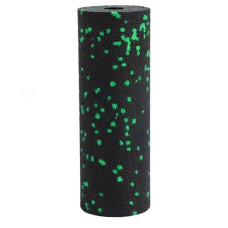 Масажний ролик (роллер) гладкий PowerPlay Mini EPP Foam Roller 150x53 мм, чорний-зелений, код: PP_4346_Green_(15x5)