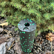 Масажний ролик (роллер) гладкий PowerPlay Mini EPP Foam Roller 150x53 мм, чорний-зелений, код: PP_4346_Green_(15x5)