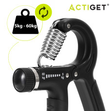 Еспандер кистьовий Actiget 5-60 кг з регульованим навантаженням ACT0051 Black, код: ACT0051