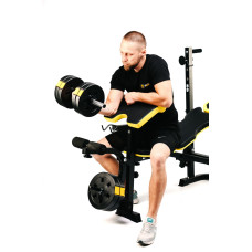 Набір Besport PowerPro 68кг з прямим грифом та лавою WB-004,код: 00-G00000425