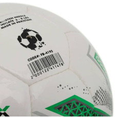 М"яч футбольний Soccermax №5 PU, білий-зелений, код: FB-4195_WG