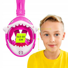 Маска для снорклінгу дитяча Tsunami Shark повнолицьова, рожевий, код: P-5905973405430