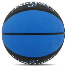 М"яч баскетбольний гумовий Spalding Force №7, чорний-синій, код: 84545Z