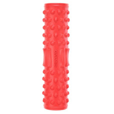Ролер масажний циліндр (ролик мфр) FitGo Grid Spine Roller, 450x105 мм, кораловий, код: FI-9388_K