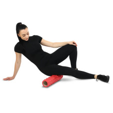 Ролер масажний циліндр (ролик мфр) FitGo Grid Spine Roller, 450x105 мм, кораловий, код: FI-9388_K