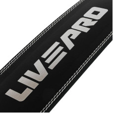 Пояс атлетичний шкіряний LiveUp L, спинка-15см, чорний, код: LP8067_L