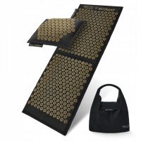 Килимок акупунктурний з подушкою 4FIZJO Eco Mat XL Аплікатор Кузнєцова Black/Gold, код: P-5907739313591