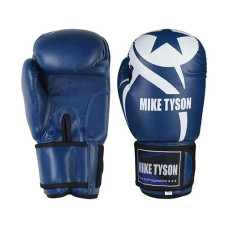 Боксерські рукавички Mike Tyson, PVC, 8oz, синій, код: MT1707/82-WS