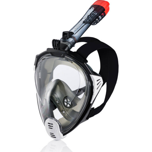 Повнолицьова маска Aqua Speed Drift 7091 L/XL, чорний-білий, код: 5908217670915