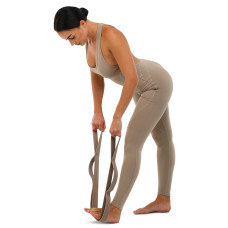 Стрічка стропа з петлями для розтяжки Bloom Stretch Strap коричневий, код: LB7087-S52