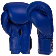 Рукавички боксерські Top King Super шкіряні 14 унцій, синій, код: TKBGSV_14BL-S52
