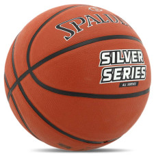 М"яч баскетбольний гумовий Spalding Silver Series №7, помаранчевий, код: 84541Z
