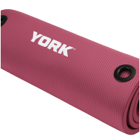 Мат для фітнесу з отворами York Fitness NBR 1см рожевий, код: 0014961860221