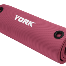 Мат для фітнесу з отворами York Fitness NBR 1см рожевий, код: 0014961860221