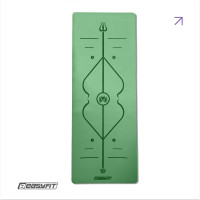 Килимок для йоги професійний EasyFit Pro каучук 5 мм Зелений, код: EF-1925-GN