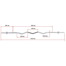 Гриф W-подібний BioGym, код: TA-60CT