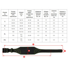 Пояс атлетичний шкіряний Fistrage XL чорний, код: VL-8440_XL
