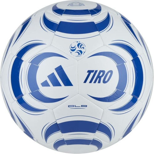 М'яч футбольний Adidas Tiro CLB KF8846 №4, білий-синій, код: 4068818515198