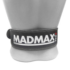 Пояс для важкої атлетики MadMax MFB-244 Sandwich шкіряний Black M, код: MFB-244_M