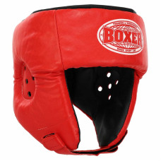 Шолом боксерський відкритий шкіряний Boxer L, червоний, код: 2027_LR-S52