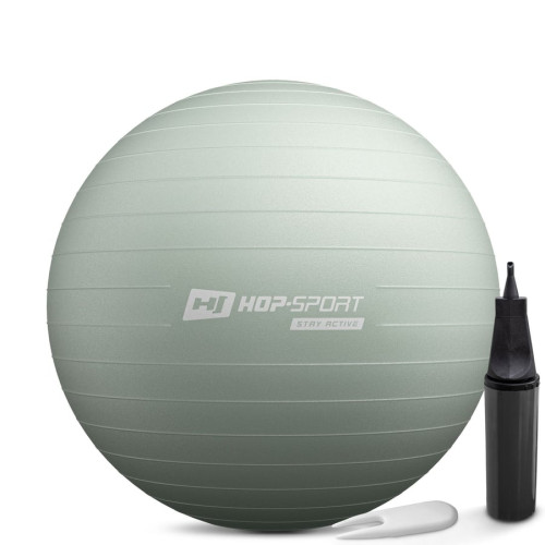 Фітбол Hop-Sport 65см шавлієвий + насос, код: 5902308235885
