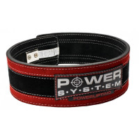 Пояс для важкої атлетики Power System Stronglift L/XL, чорний-червоний, код: PS_3840RD-5