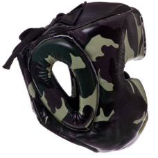 Шолом боксерський з повним захистом шкіряна Top King Empower Camouflage M камуфляж зелений, код: TKHGEM-03_MG-S52