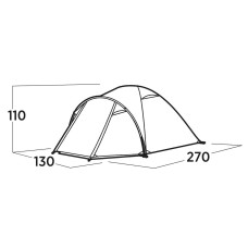 Намет двомісний Easy Camp Setesdal 2 (120476), код: 931547-SVA